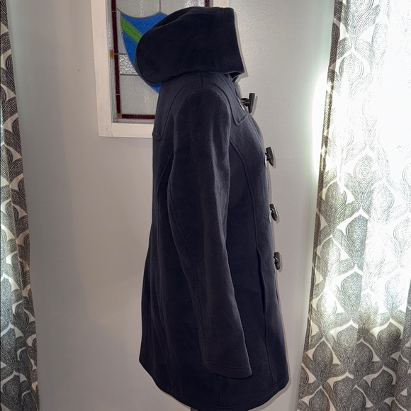 LL Bean Lambswool Duffel Coat SZ 12 Petite - Picture 7 of 10